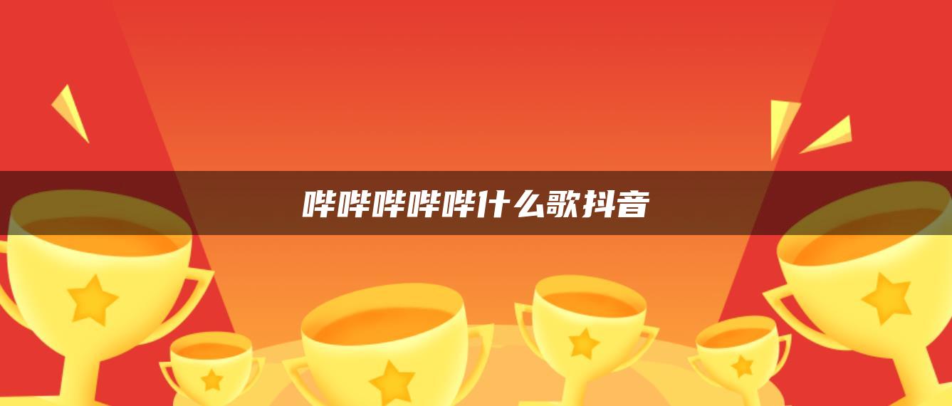 嗶嗶嗶嗶嗶什么歌抖音