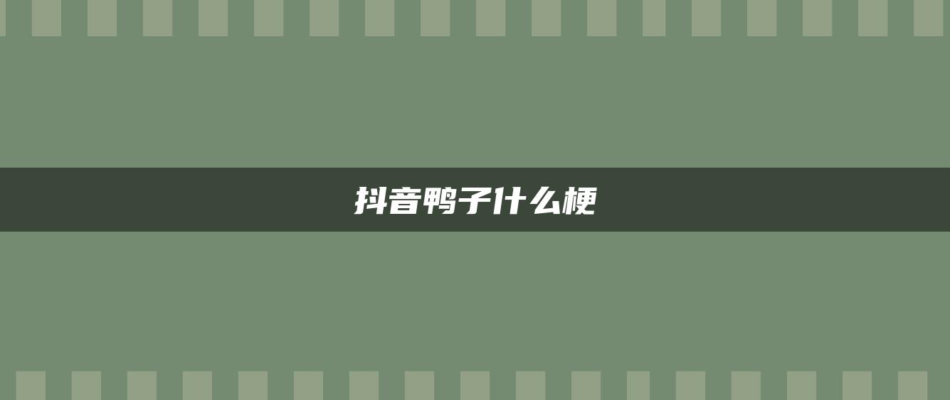 抖音鴨子什么梗