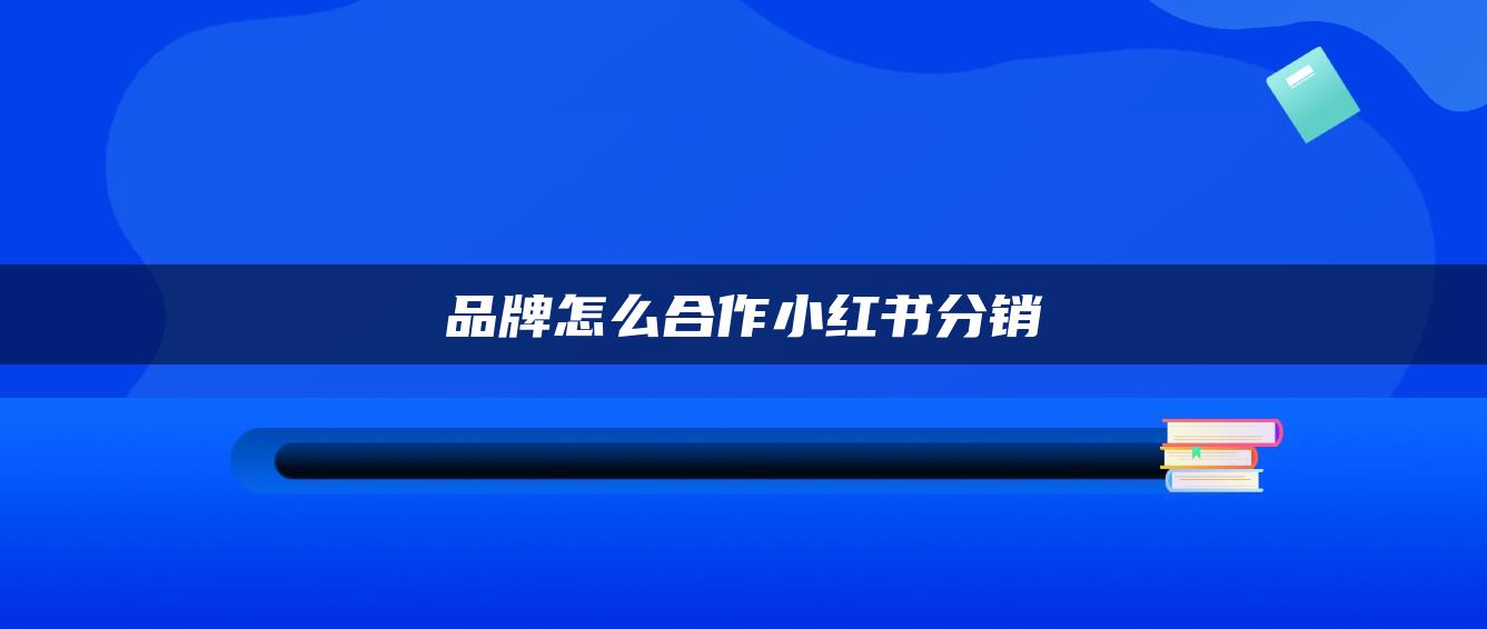 品牌怎么合作小紅書分銷