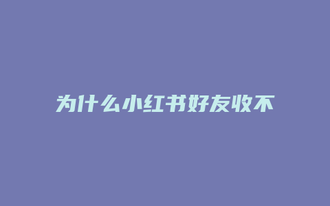 為什么小紅書好友收不到