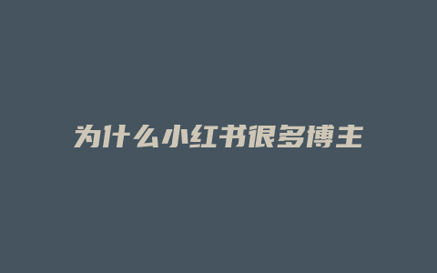 為什么小紅書很多博主不開店鋪